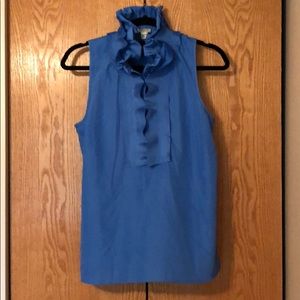 J Crew Ruffle Neck Tank